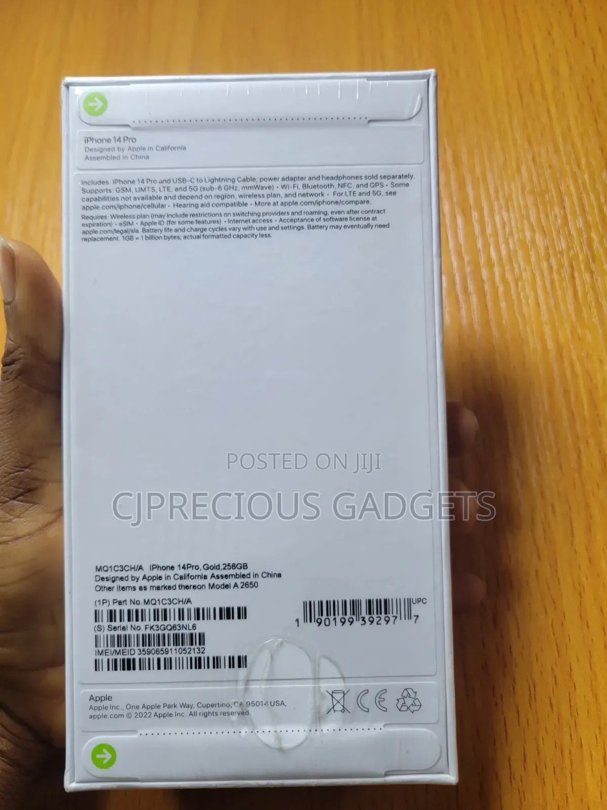 New Apple iPhone 14 Pro 256 GB Gold