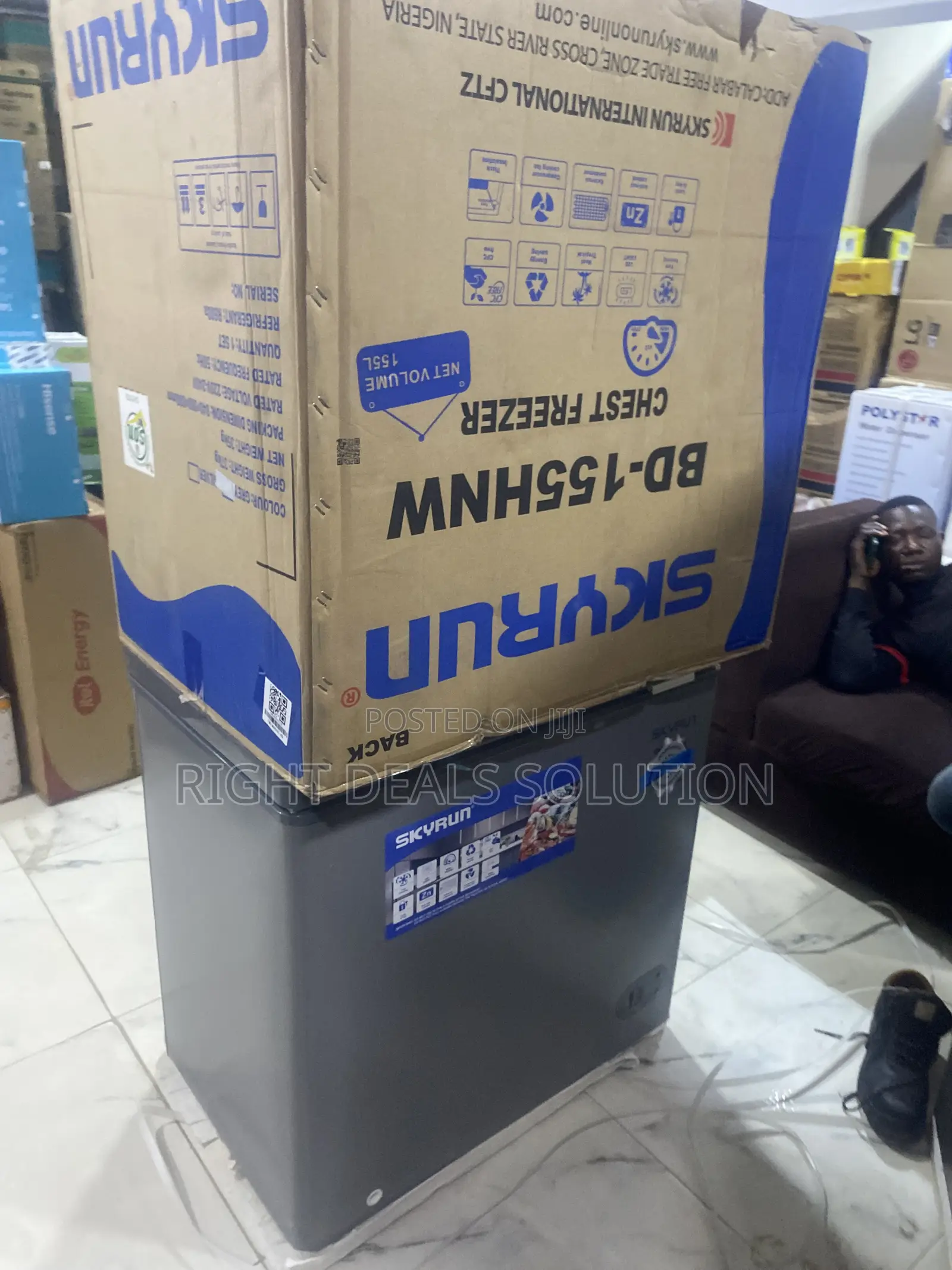 Spacious Skyrun 155L Freezer