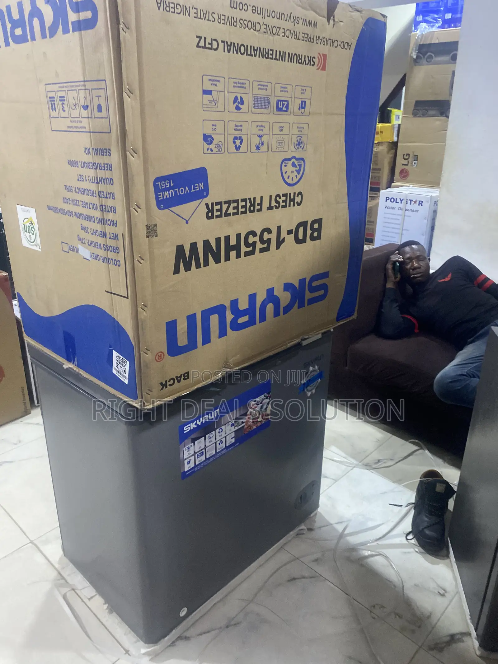Spacious Skyrun 155L Freezer