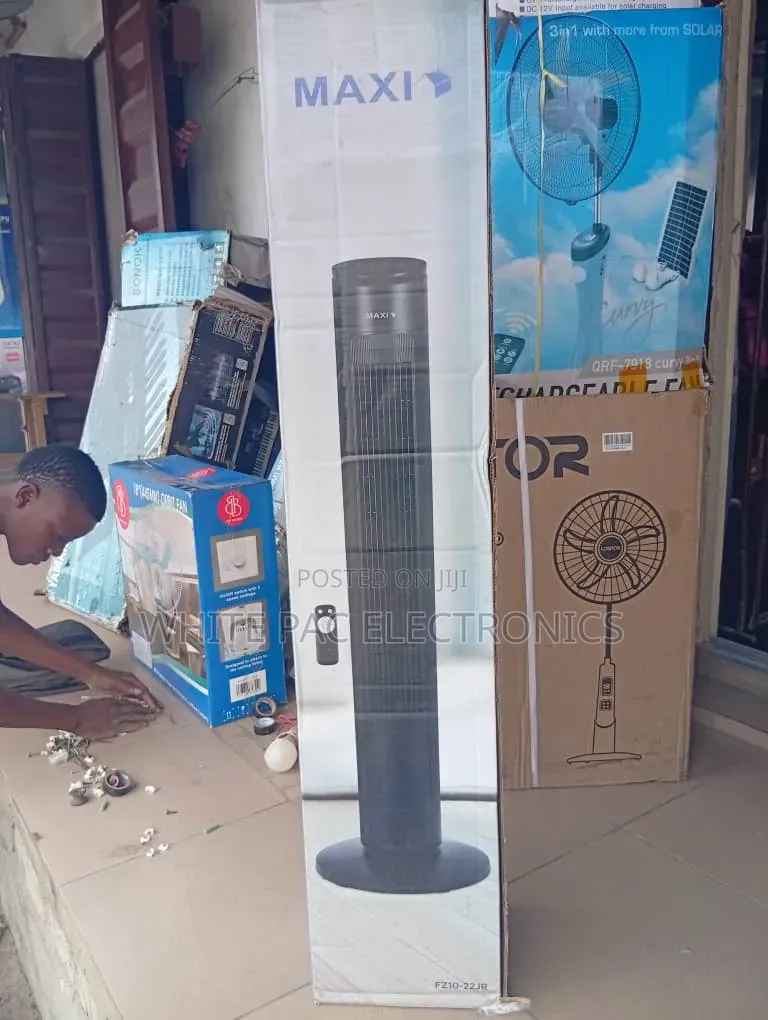 Maxi 40"inch Tower Fan 3 Speed ( Black Colour ) Speed Fan > 1 Yrs