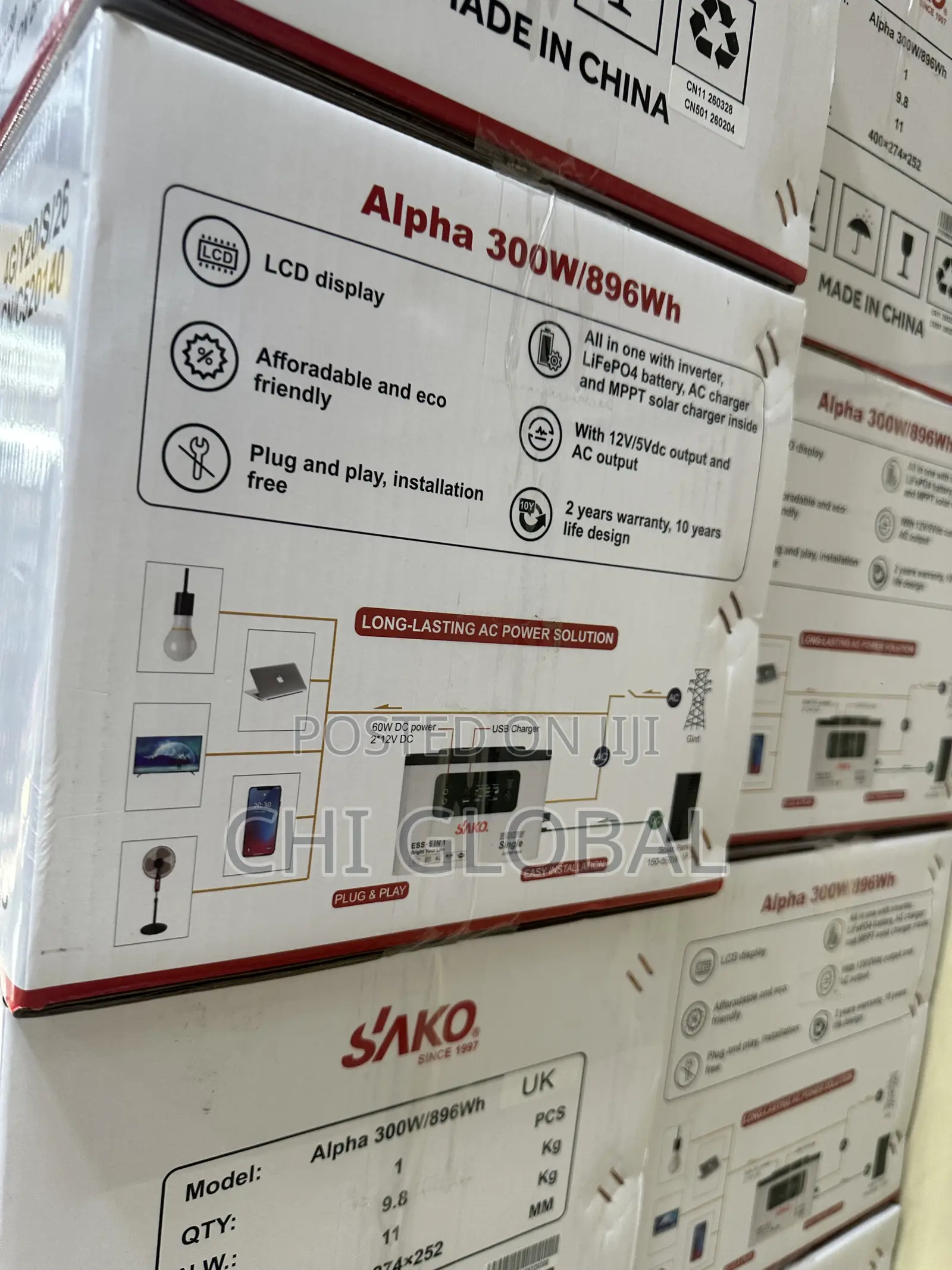 Sako 1kwh 300w Solar Generator