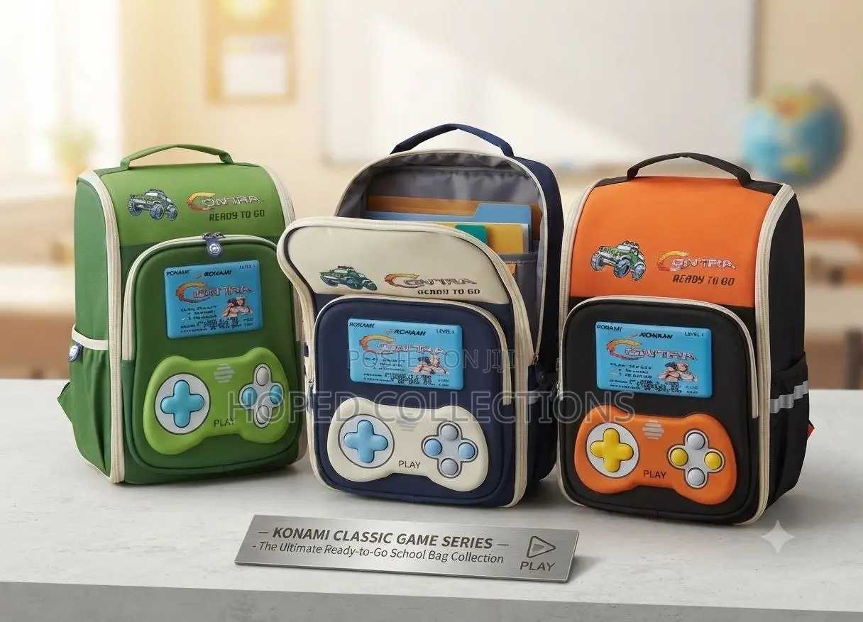 Konami Games Themed School Bag