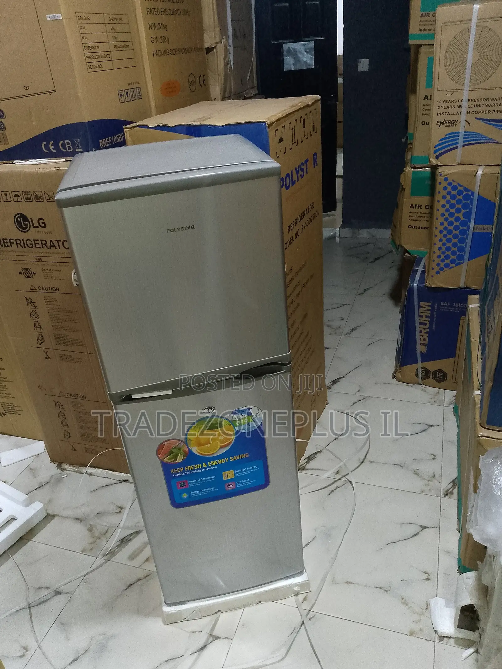 Polystar Kitchen Refrigerator Top Freezer