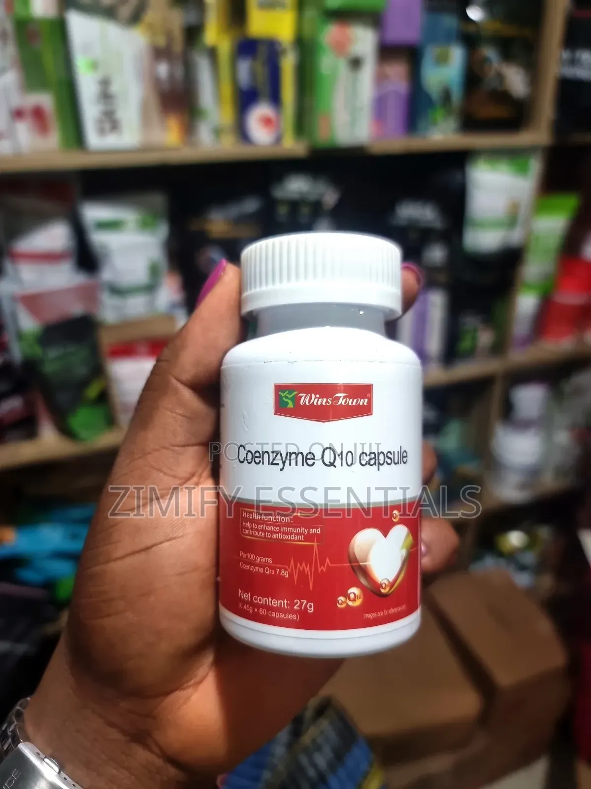 Wins Town Coenzyme Q10 Capsule Antioxidant Heart Support