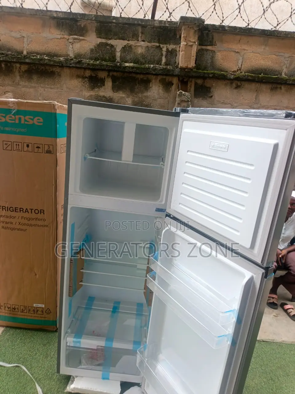 Hisense 360L Double Door Refrigerator 360DR Silver