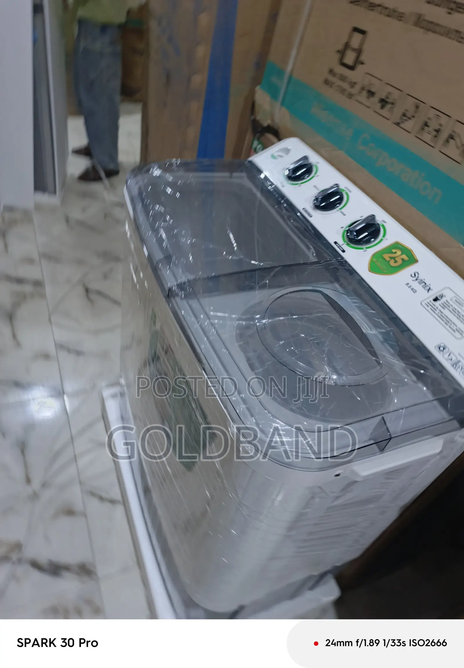 Syinix 8.5kg Manual Washing Machine