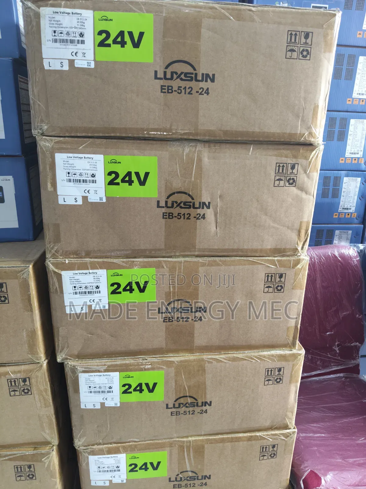 5kWh 24V LUXSUN LiFePO4 Lithium Battery –