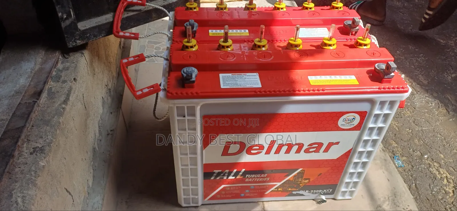 Delmar Tall Tubular Battery 220Ah Made in India