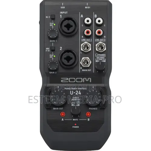 Zoom U-24 Portable 2x4 USB Handy Audio/Midi Interface