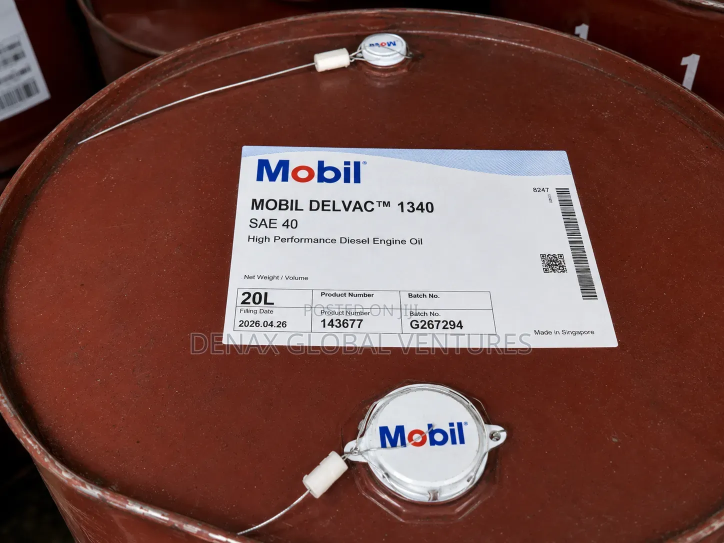 Mobil Delvac 1340 SAE 40 Diesel Engine Oil 208L Drum