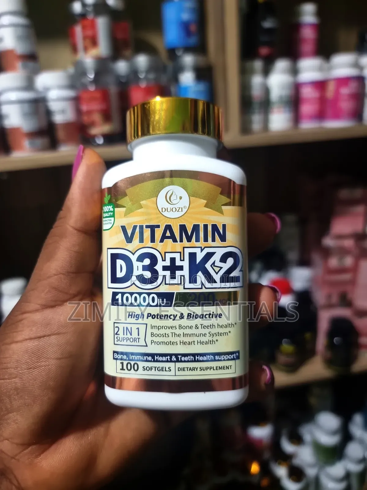 Duozi Vitamin D3 + 10000IU / 200mcg High Potency