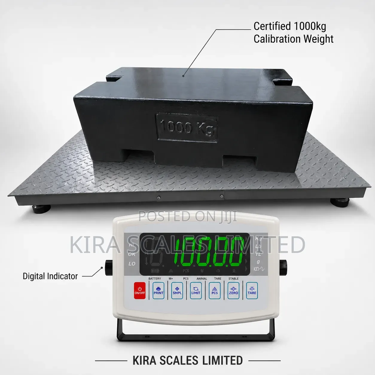 Original BD Scales 3 Tonnes Floor Scale