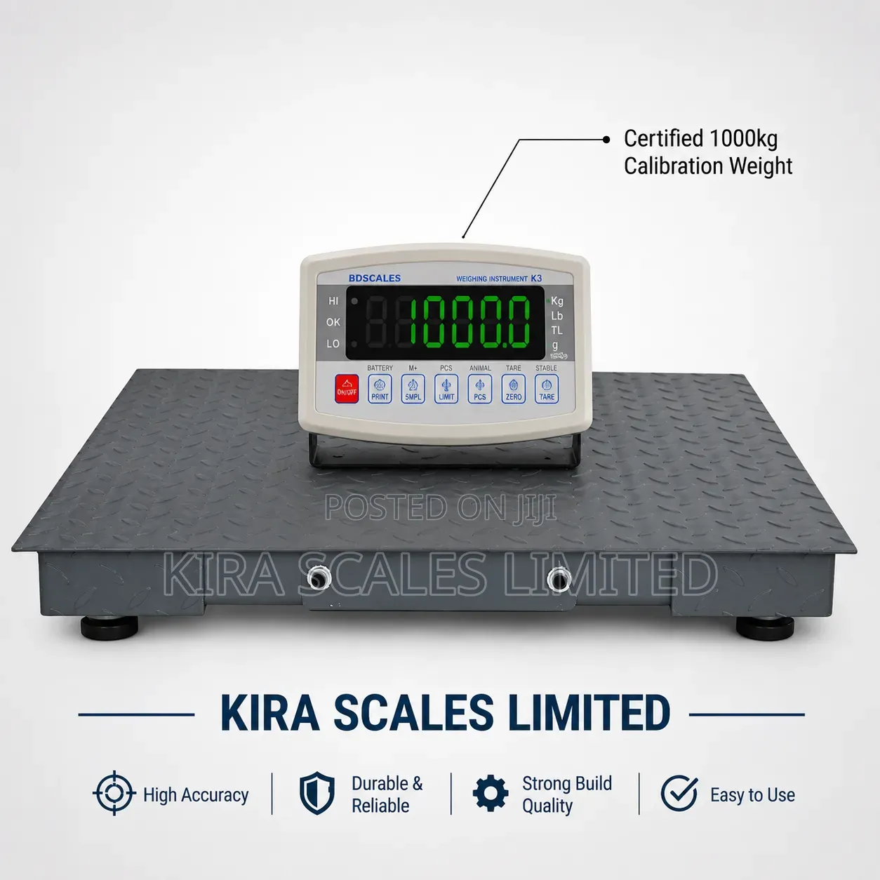Original 1 Ton BD Scale Floor Scale 1m by 1m
