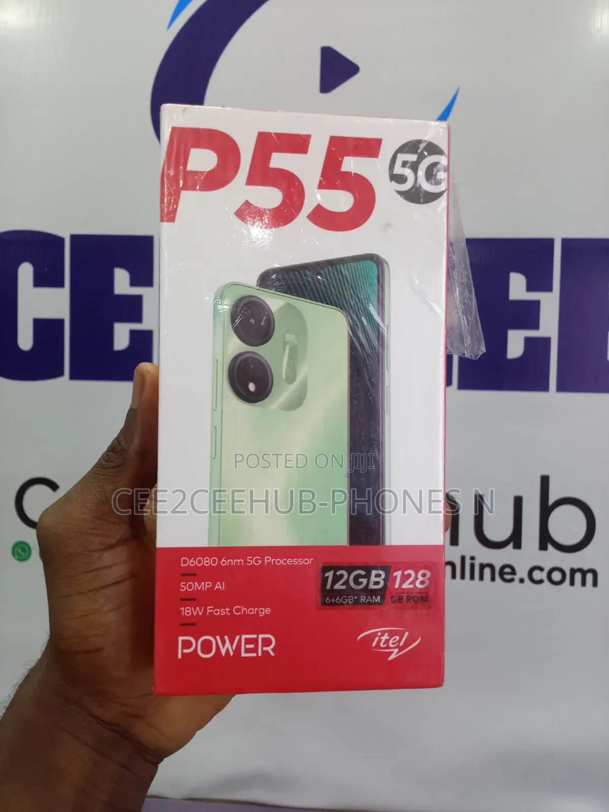 New Itel P55 5G 128 GB Black