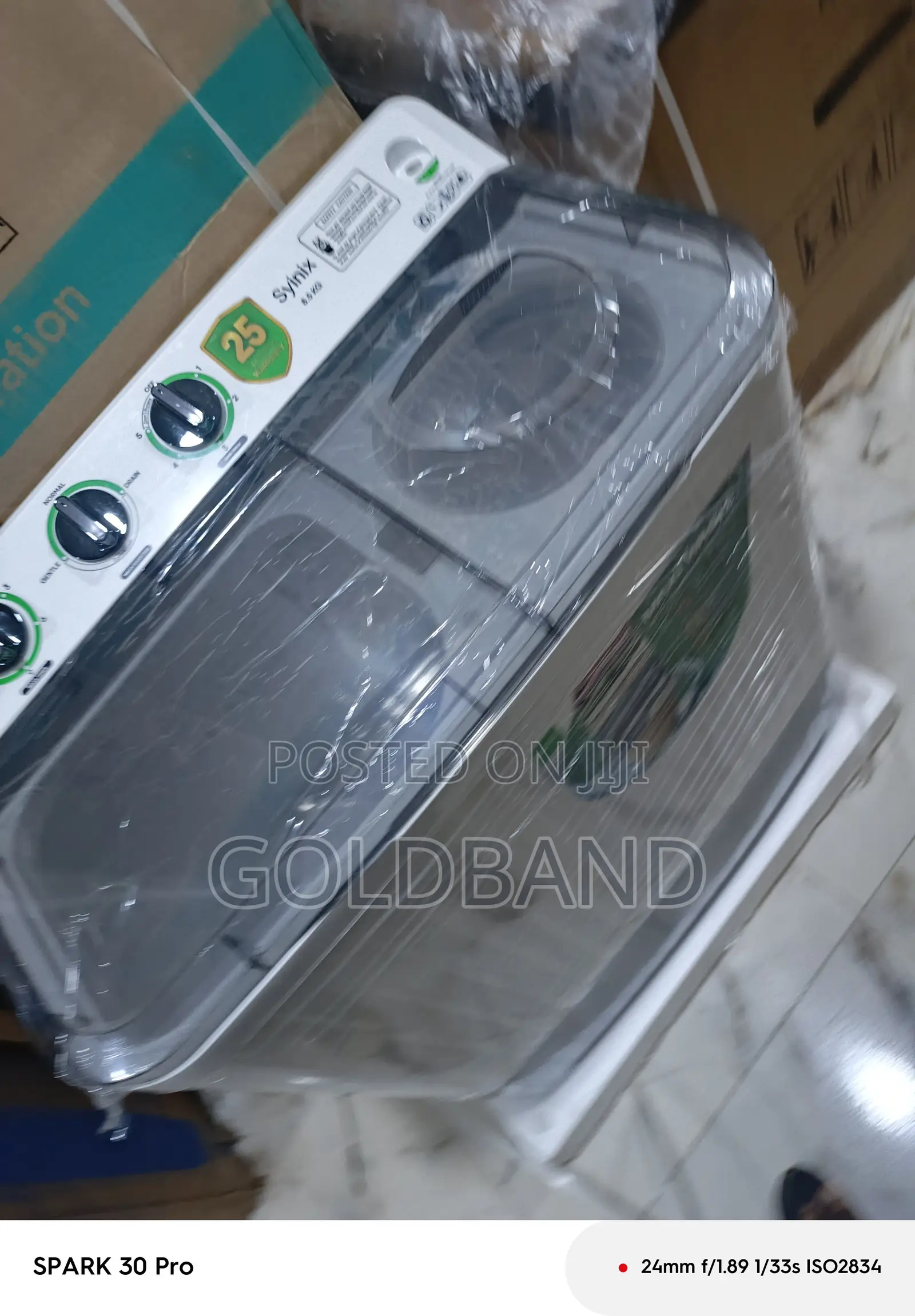 Syinix 8.5kg Compact Washing Machine