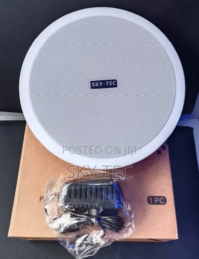 Sky-Tec 30watt Active Single Bluetooth Ceiling Speaker With AC Adaptor