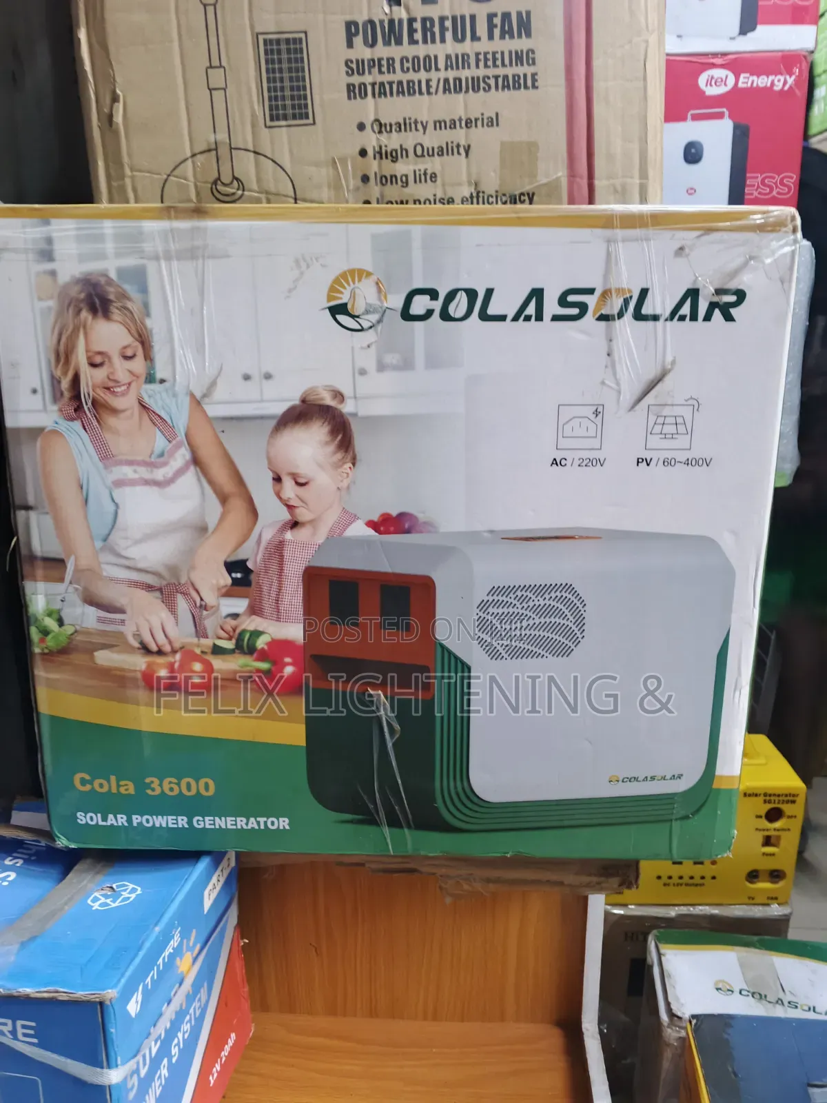3.6kwh Cola Solar Generator