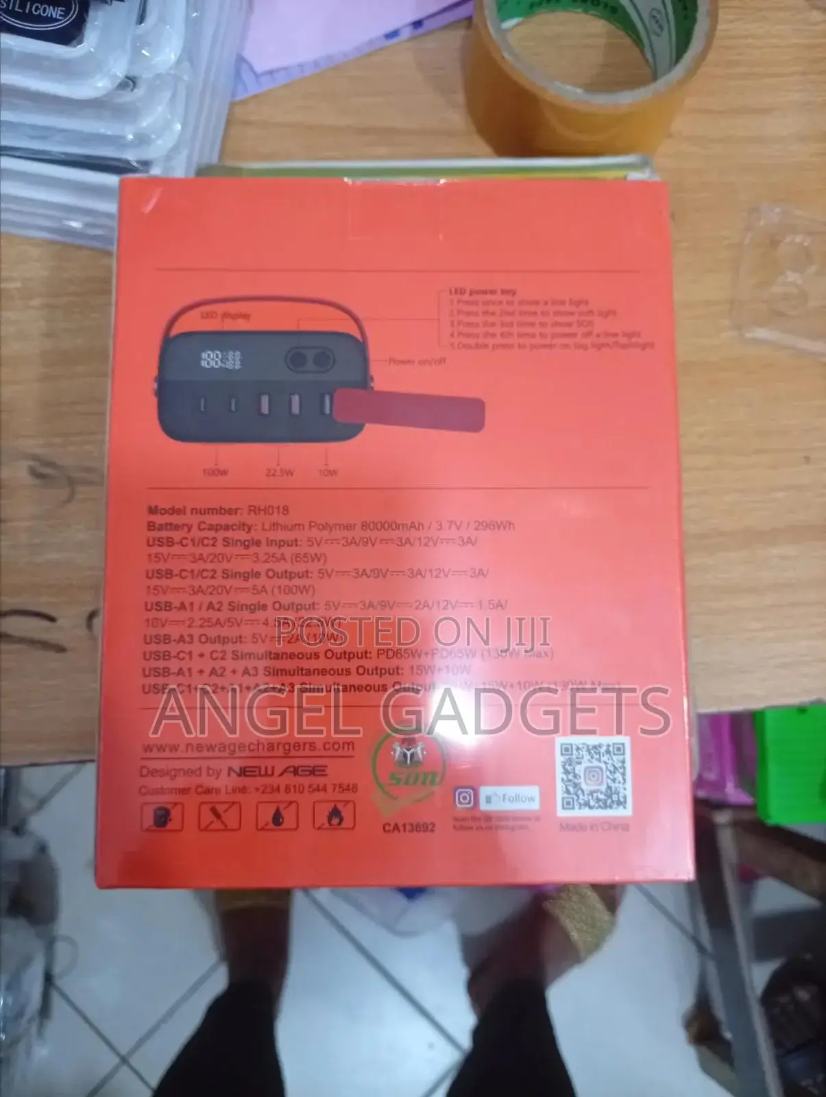 Newage80000mahh130wfastlaptoppowerbankheavy-Dutyaiwittypecinandout-Put