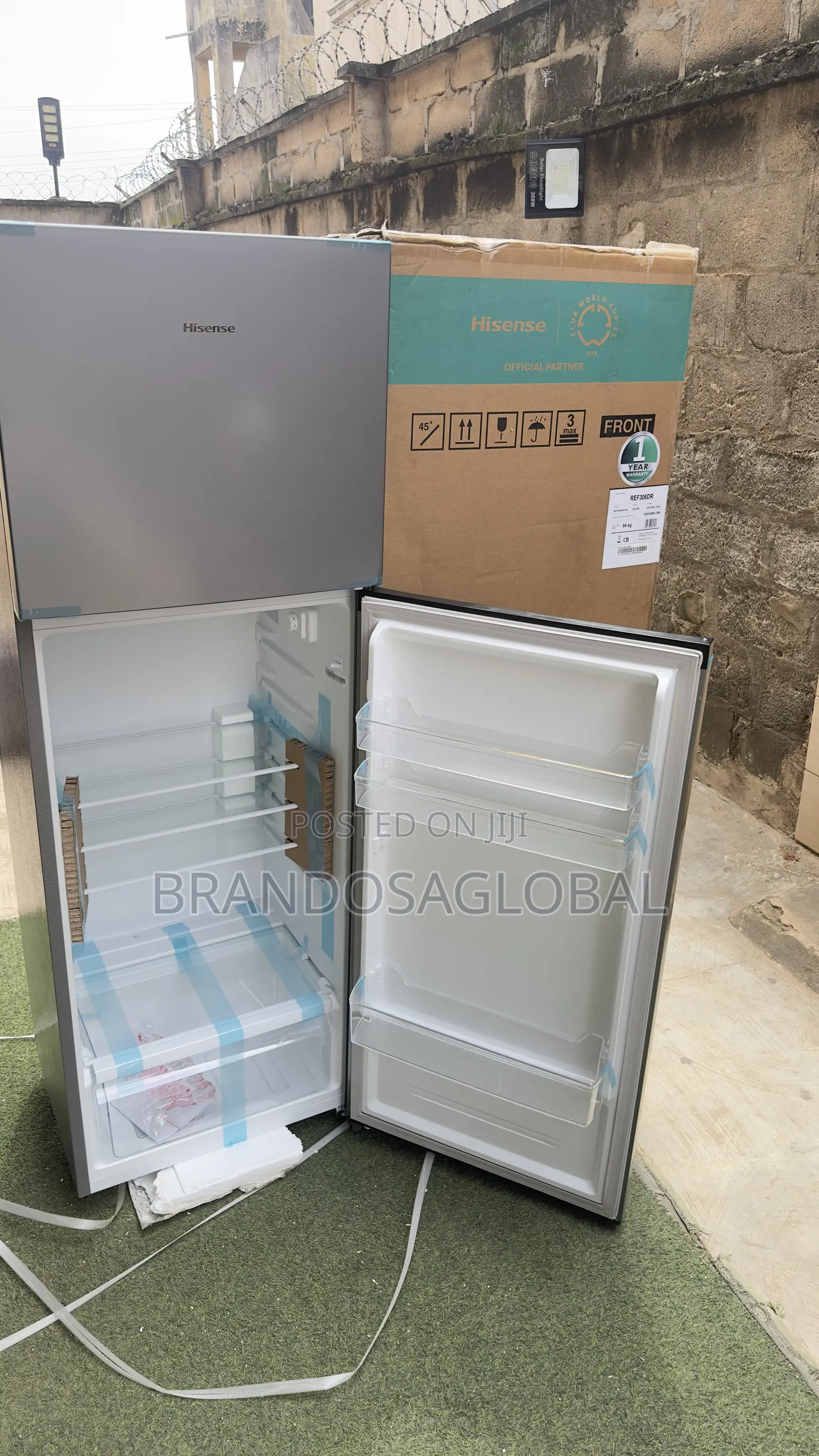 Hisense REF306DR 306L Double Door Refrigerator – Large Capacity Fridge