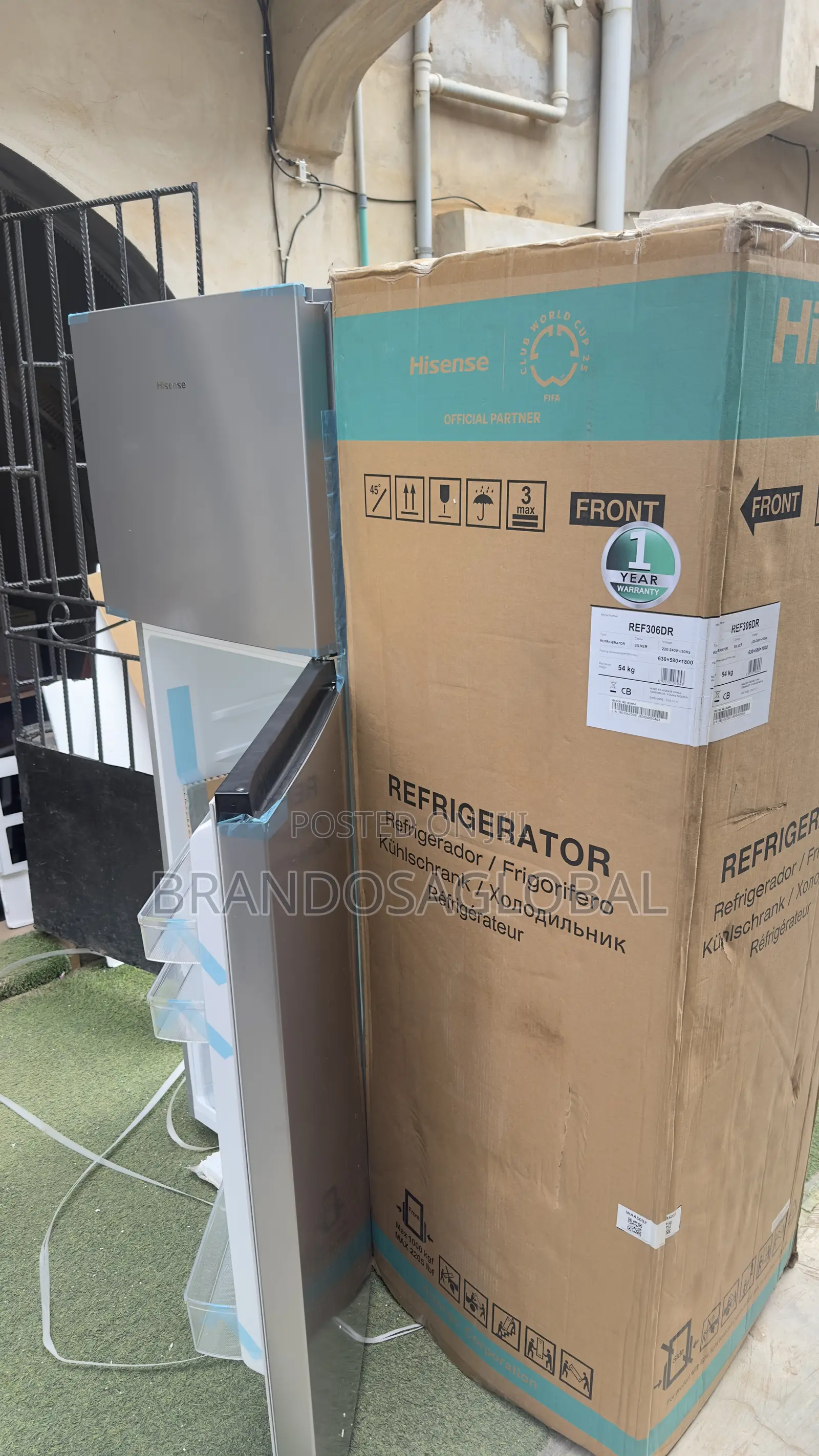 Hisense 306 Litres Refrigerator REF306DR – Premium Double Door Fridge