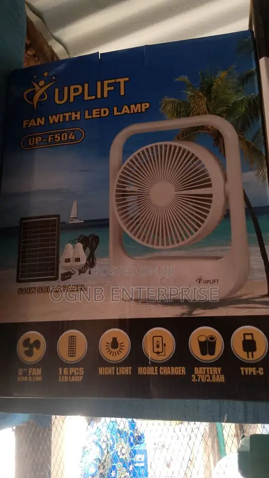 Up-F504 8'' 3 in 1 Rechargeable Fan