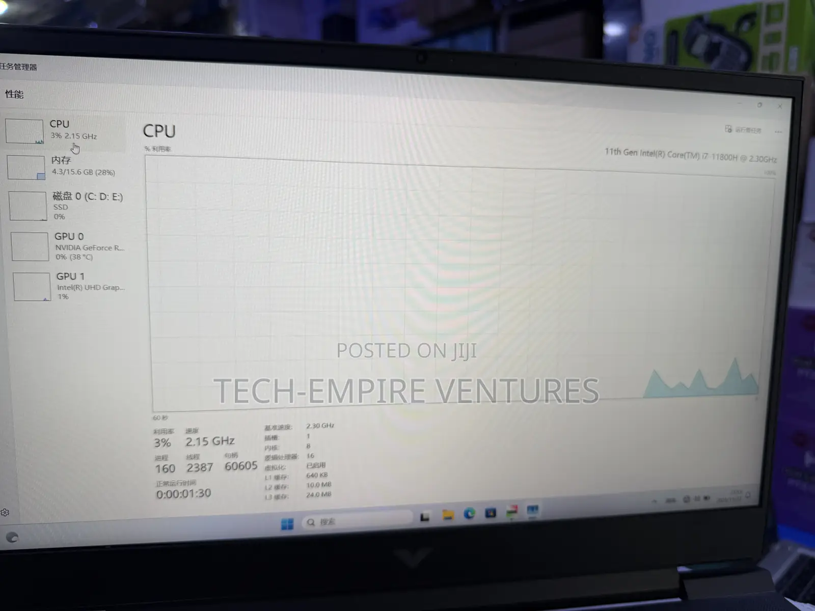 Laptop HP Victus 15 8GB Intel Core i7 SSD 512GB