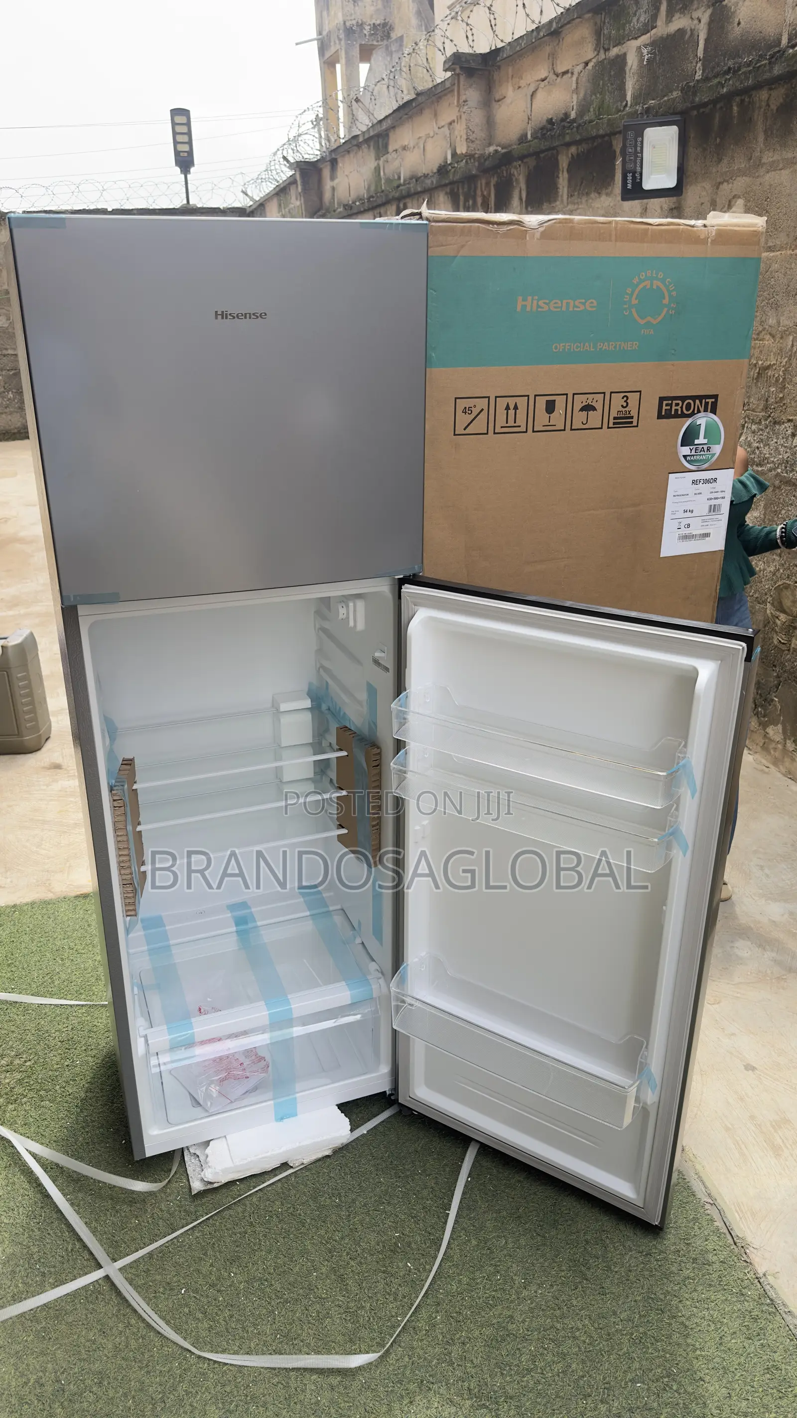 Hisense 306L Double Door Refrigerator – Large Freezer Refrigerator