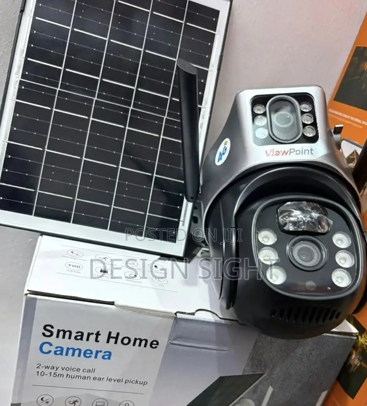 PTZ 4g Solar Dual Lens CCTV Camera-Wireless, Night Vision