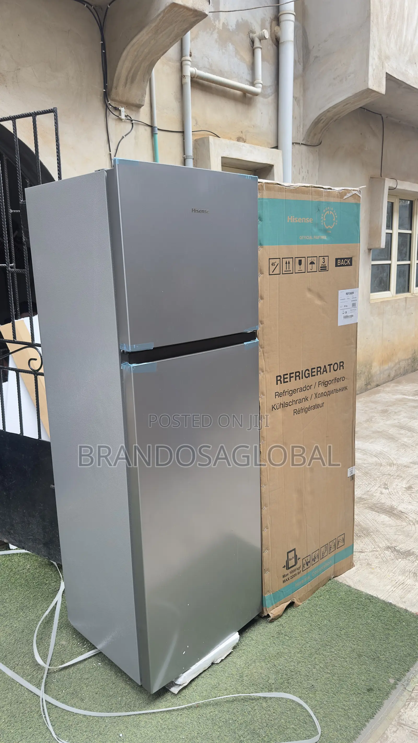 Hisense 306L Double Door Refrigerator – Modern Kitchen Fridge