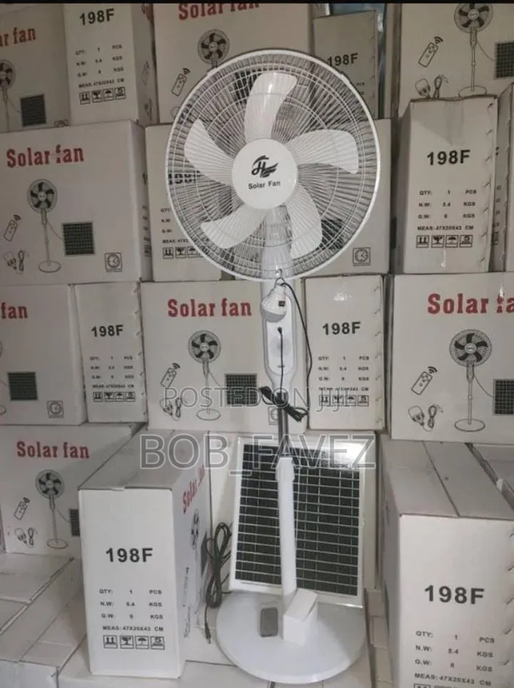 Original 16" Rechargeable Solar Fan (198f)