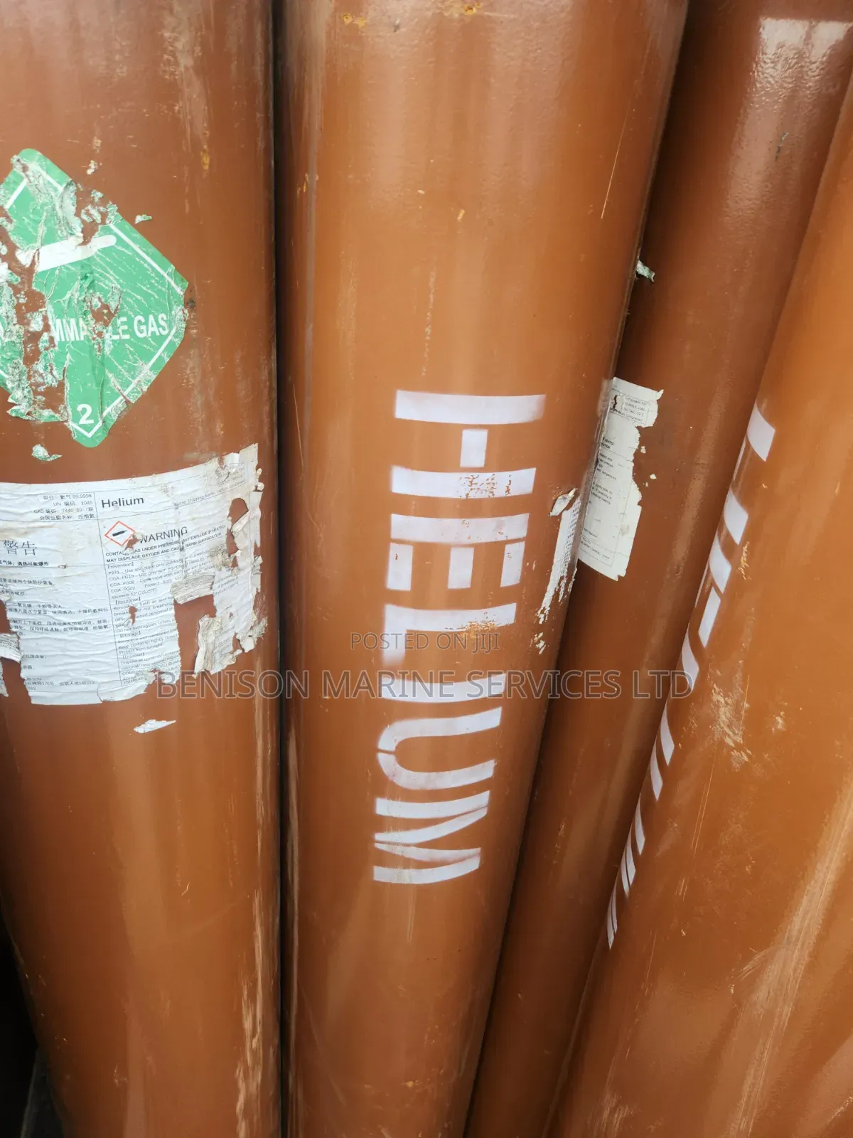 Helium Gas 99.9999% Purity (Cylinder and Content) 53.1kg