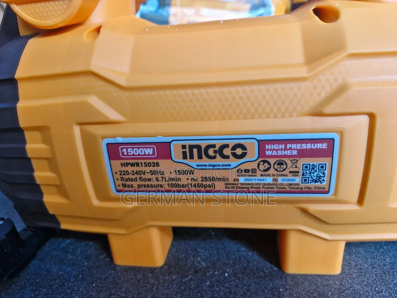 Ingco HPWR15028 High-Pressure Washer