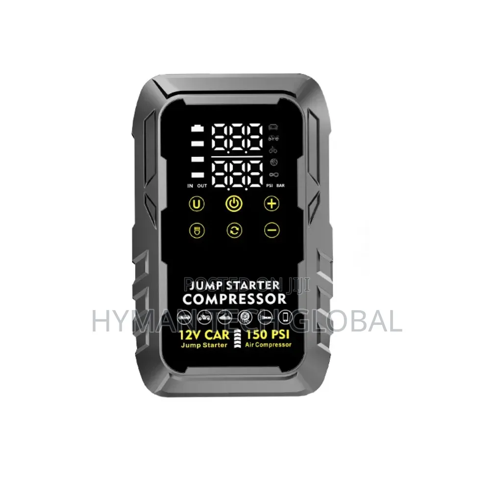 4 in 1 Jump Start With Air Compressor, Powerbank and Touch Light