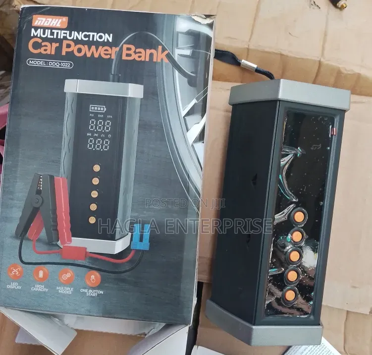 Portable Multifunction Car Power Bank/Jump Starter Kit.
