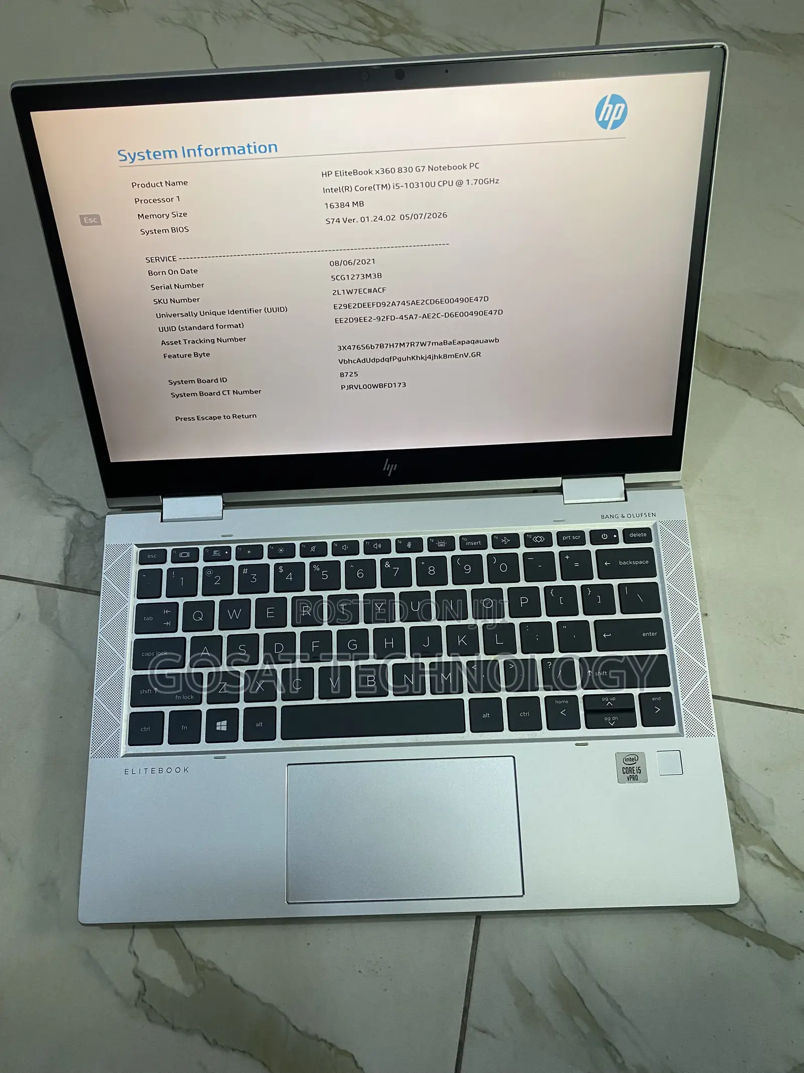Laptop HP EliteBook 830 G7 1GB Intel Core i5 SSD 512GB
