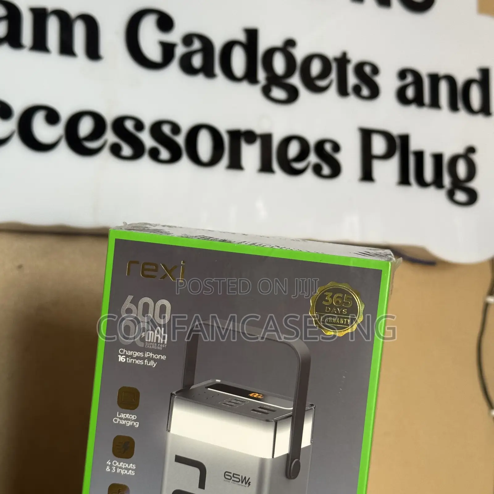 Rexi 60000mAh 65W Fast Charging Power Bank for Phones and Laptops