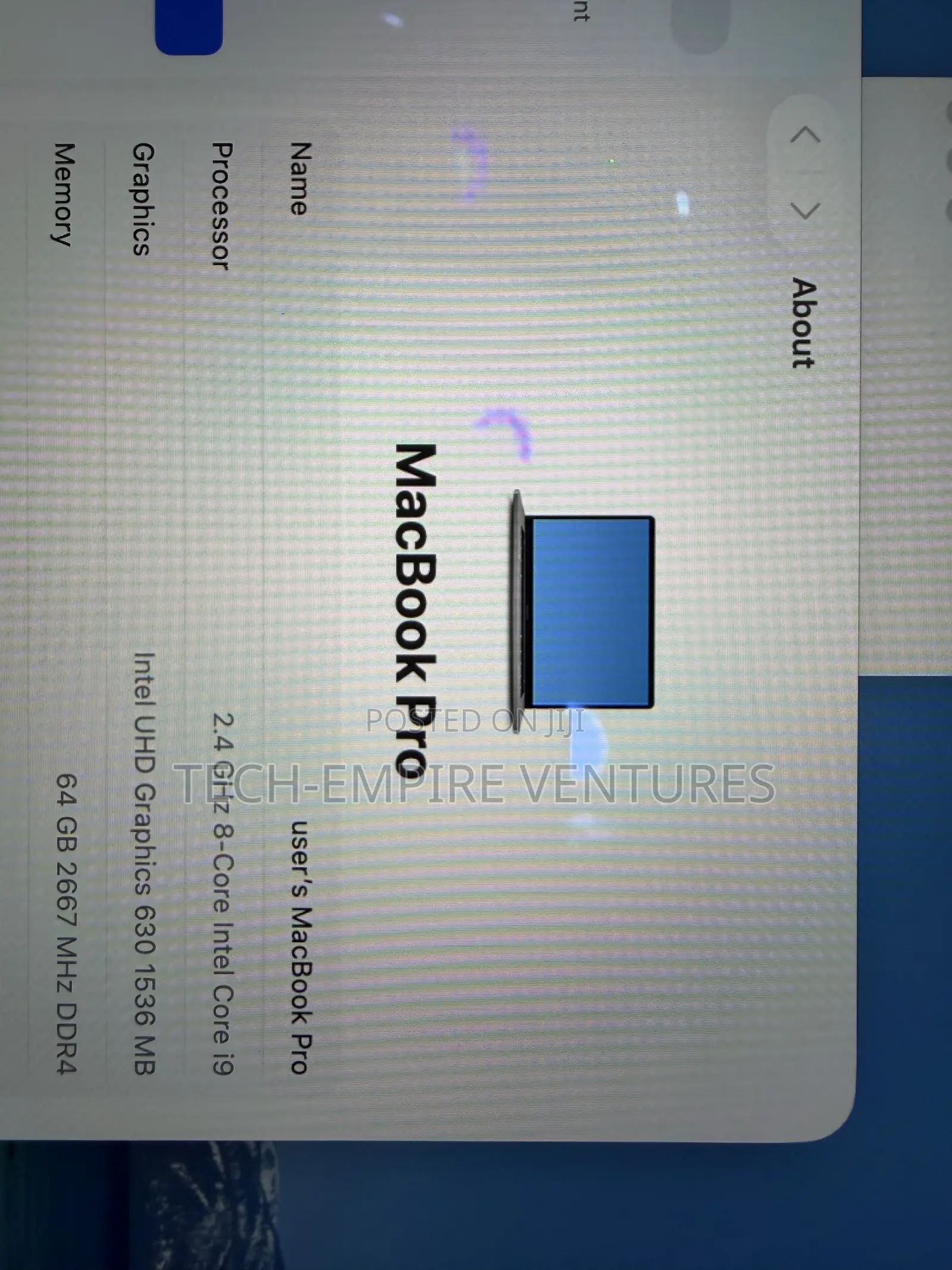 Laptop Apple MacBook Pro 2019 64GB Intel Core i9 SSD 2T