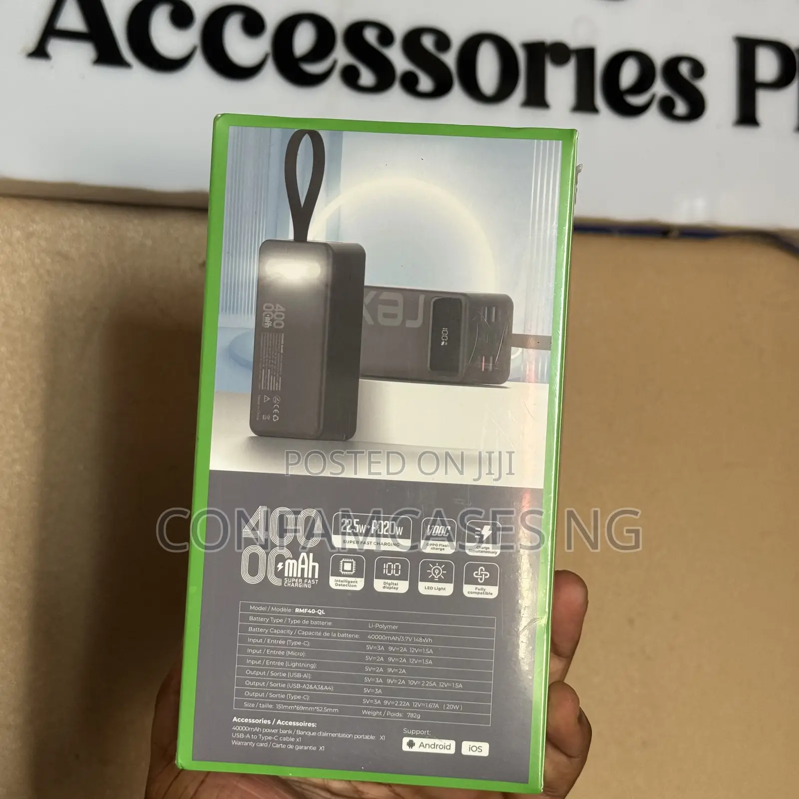 Rexi 40000mAh 22.5W Super Fast Charging Power Bank