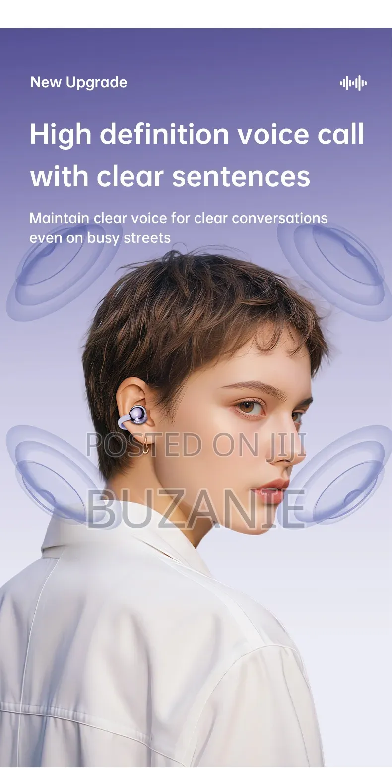 Pure Bass Earbud With Noise Cancellation ENC ANC Clip Earbud