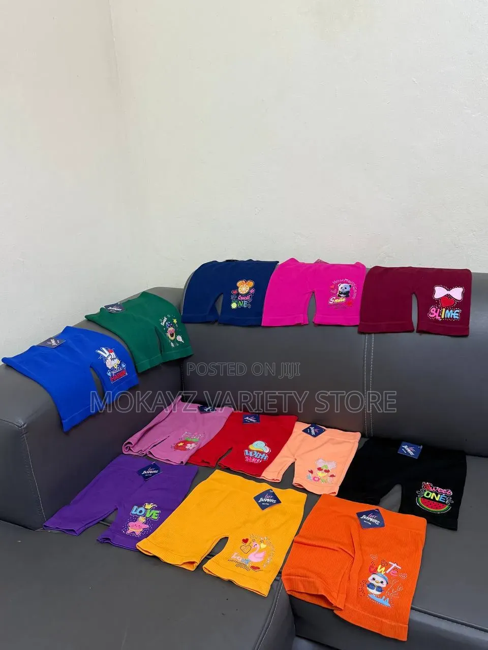 Bundle of 6pcs High Quality Kiddies Pure Cotton Cartoon Biker Shorts