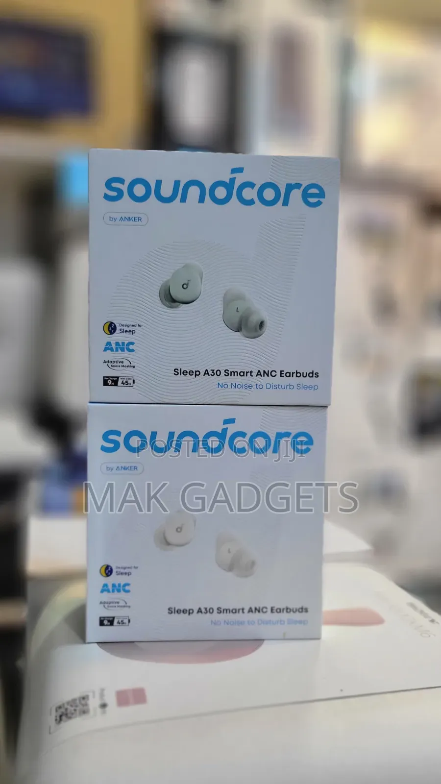 Soundcore Sleep A30 by Anker Sleep Earbuds, Smart Active Noise