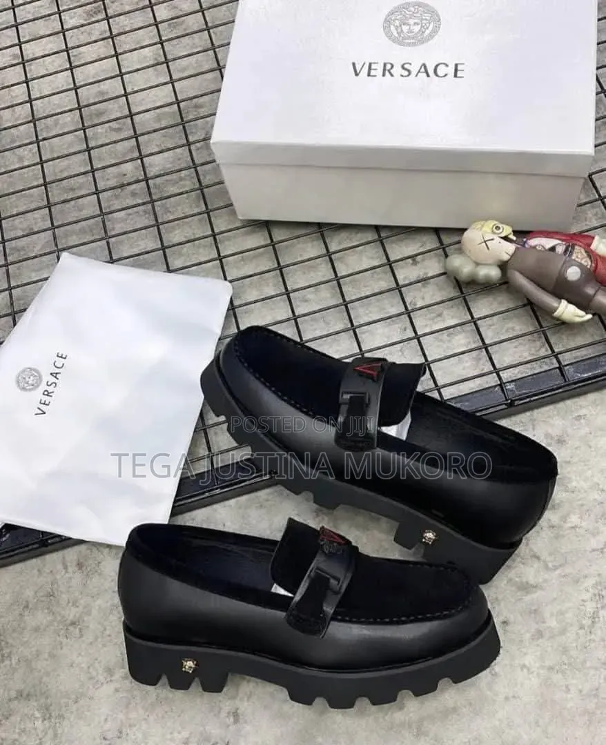 High Quality Men's Pull on Versace Flat Shoes