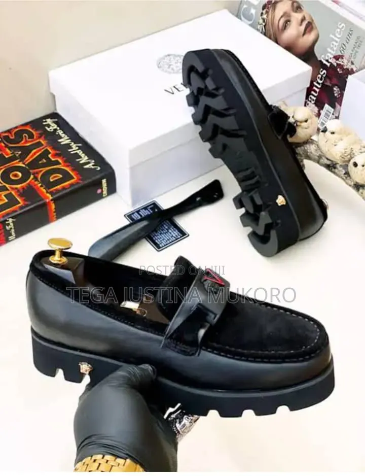 High Quality Men's Pull on Versace Flat Shoes