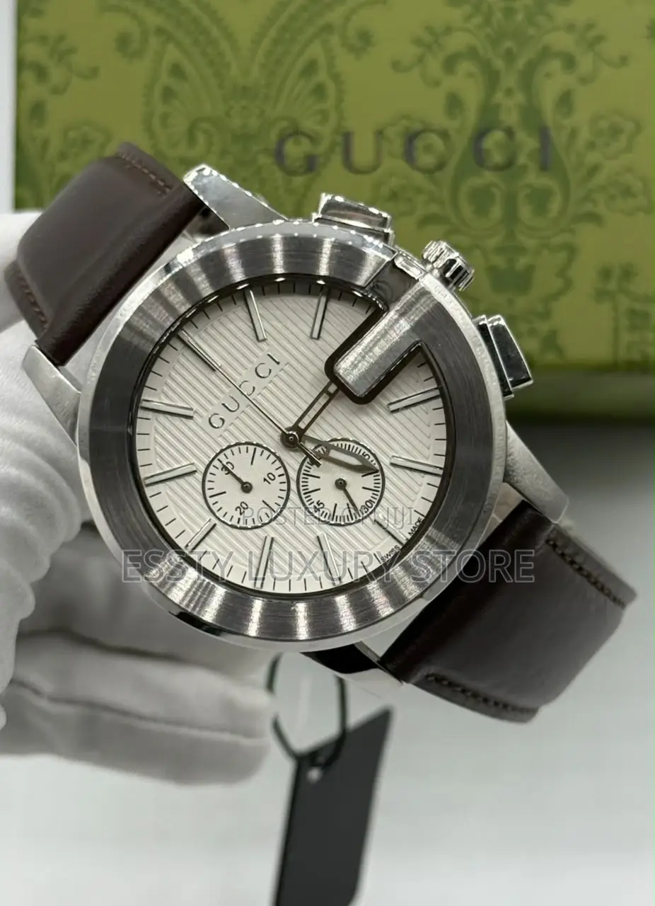 Gucci Quality Luxury Men Genuine Leather Wristwatch