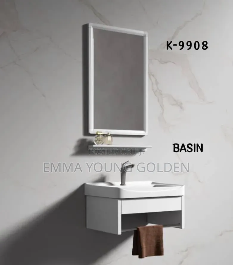 WK Washing Hand Basin White With Mirror