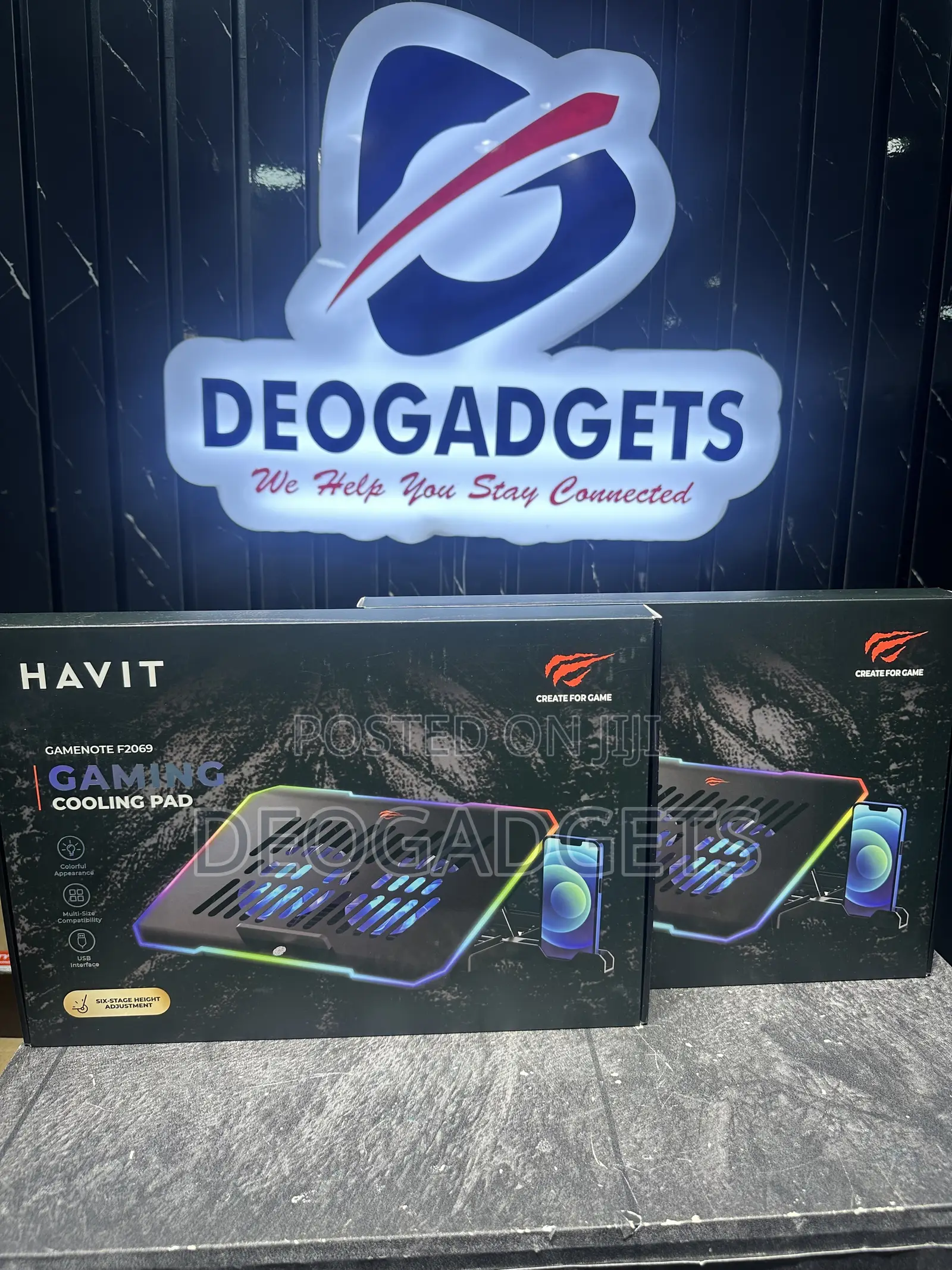 HAVIT GAMENOTE F2069 Gaming Cooling With Phone Stand Pad