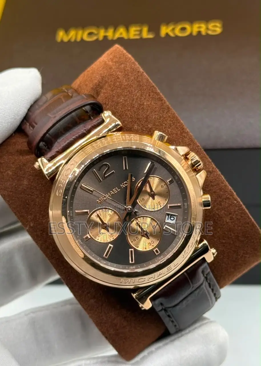 Michael Kors Quality Luxury Female Genuine Leather Wristwatch