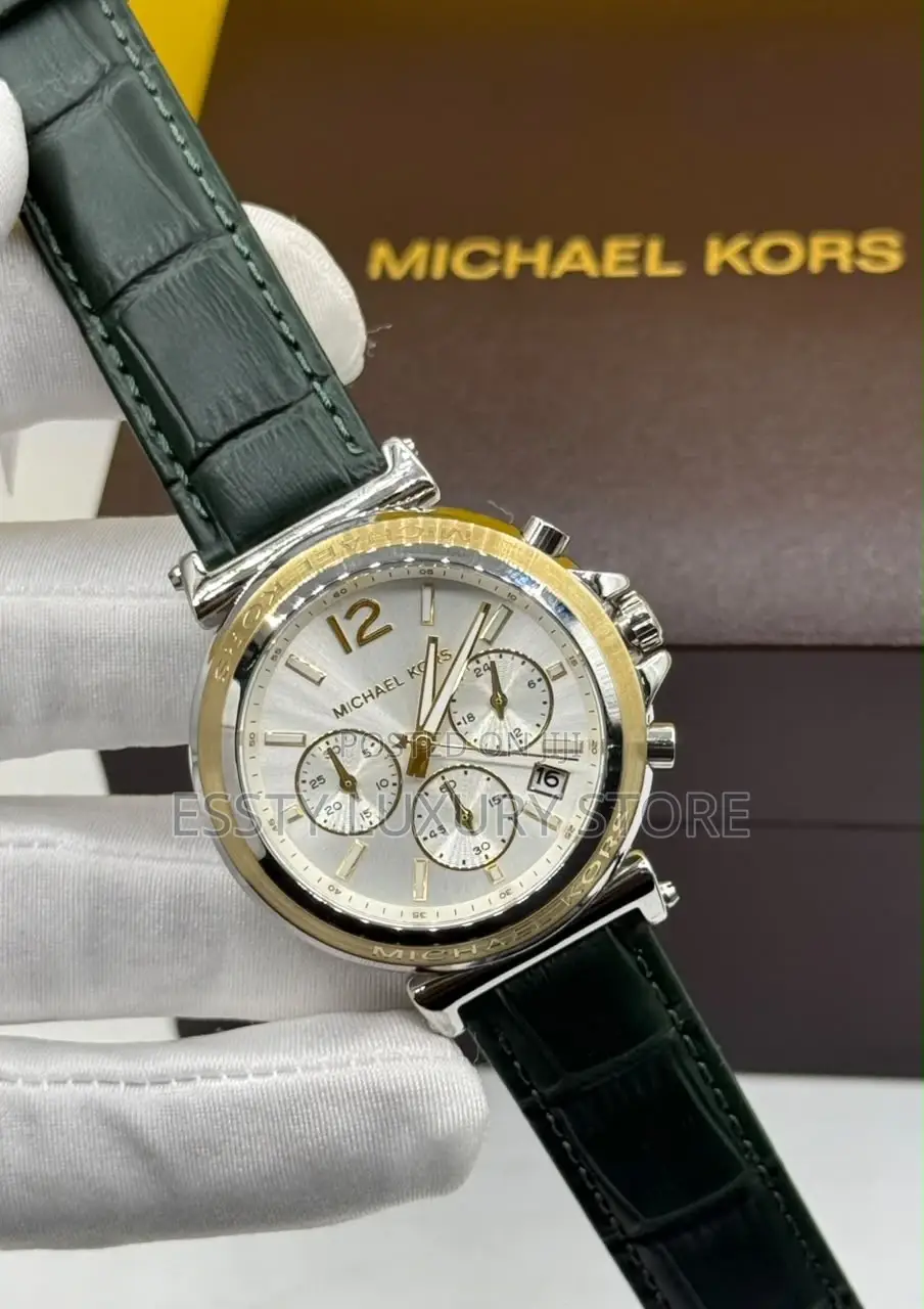 Michael Kors Quality Luxury Female Genuine Leather Wristwatch