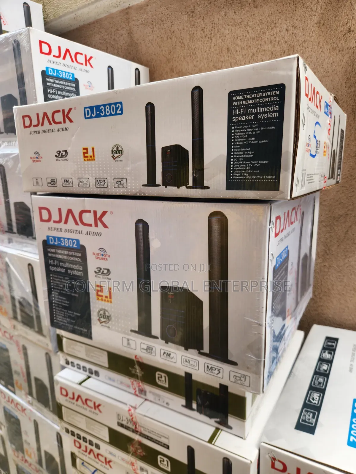 Original DJACK DJ-3802 Bluetooth Home Theater System