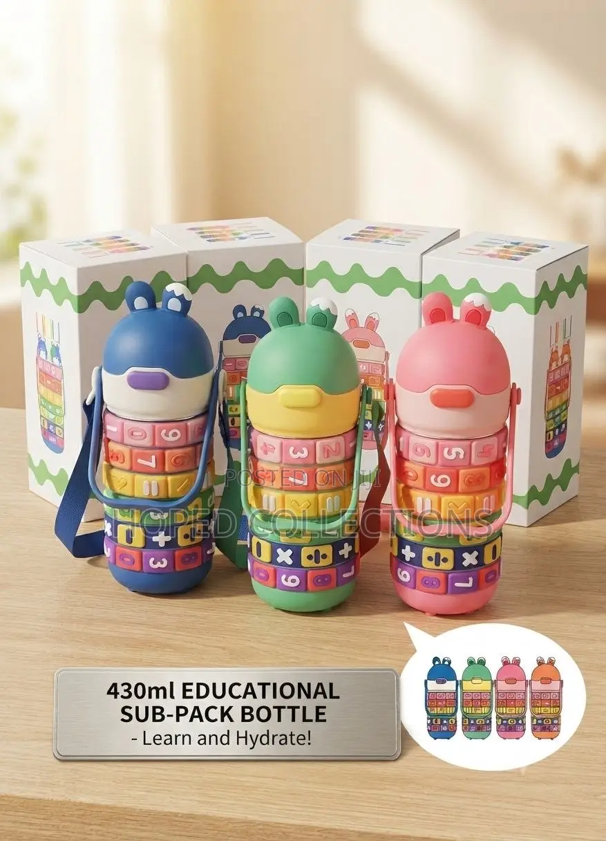 Kid's Educational Vacuum Water Bottle